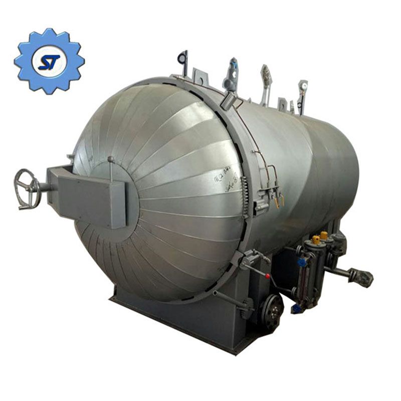 Autoclave de latas de curado de productos de caucho con calefacción eléctrica con control PLC