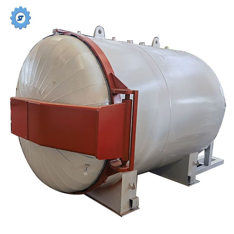 Autoclave de latas de curado de productos de caucho con calefacción eléctrica con control PLC