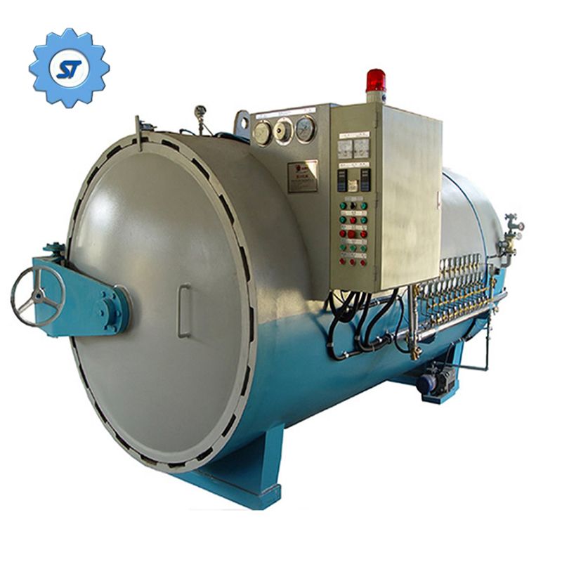 Autoclave de latas de curado de productos de caucho con calefacción eléctrica con control PLC