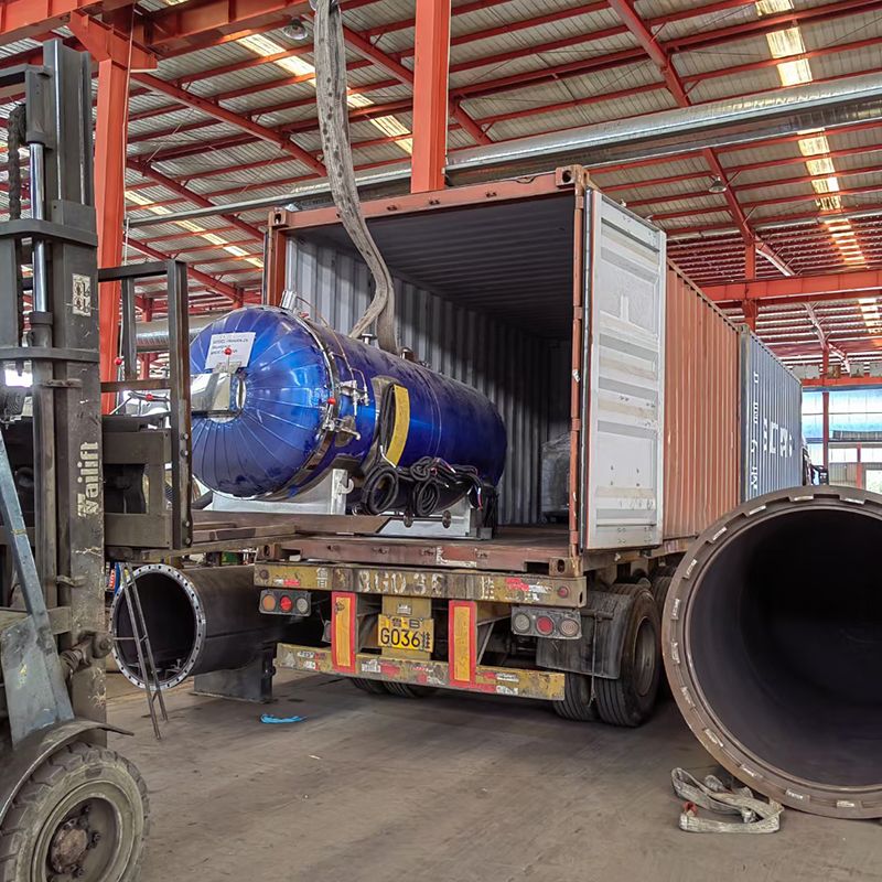 Autoclave de latas de curado de productos de caucho con calefacción eléctrica con control PLC