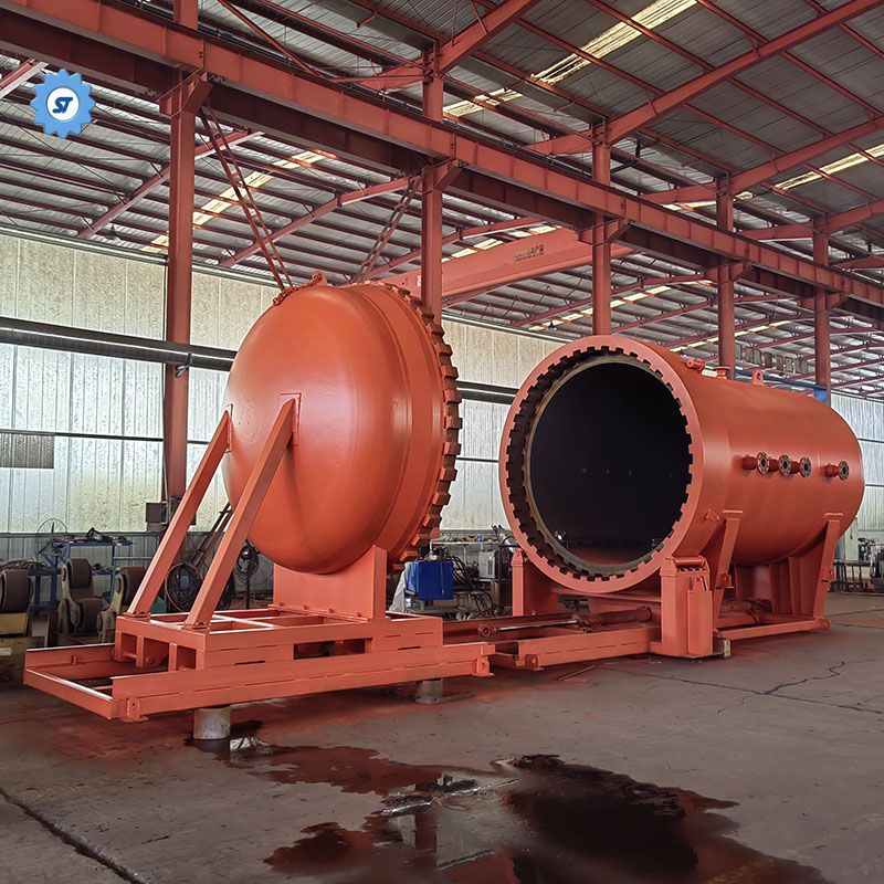 Tanque de recipiente para latas de prensado en caliente de materiales compuestos de fibra de carbono